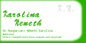 karolina nemeth business card